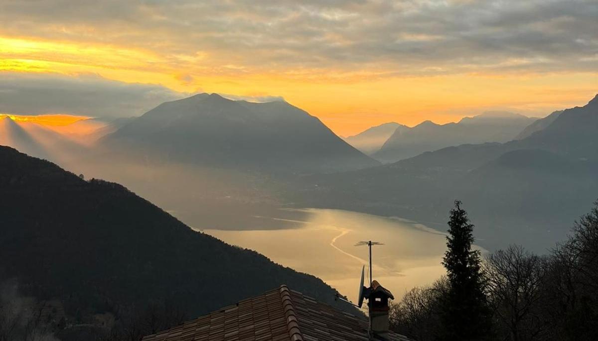 Chalet La Terrazza Vista Lago Bellano Kültér fotó